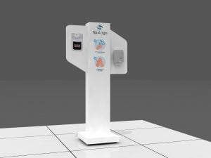 Totem Dispensador de Gel con Termómetro SANITITUNEL1244