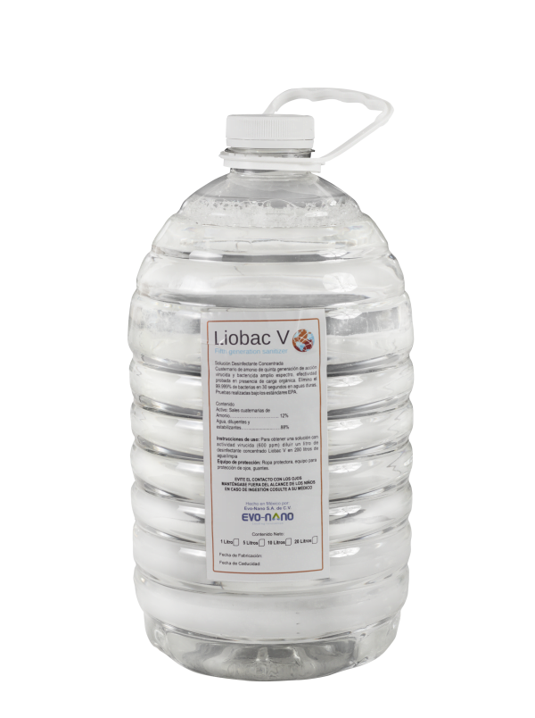 Sanitizante Liobac V - Diluible - (Nebulizable Y Termonebulizable) 5L - Image 2