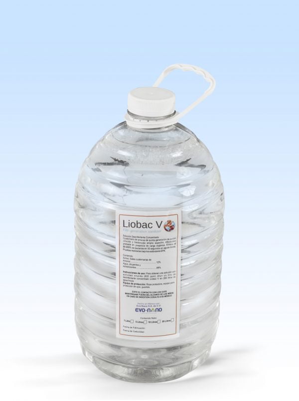 Sanitizante Liobac V - Diluible - (Nebulizable Y Termonebulizable) 5L