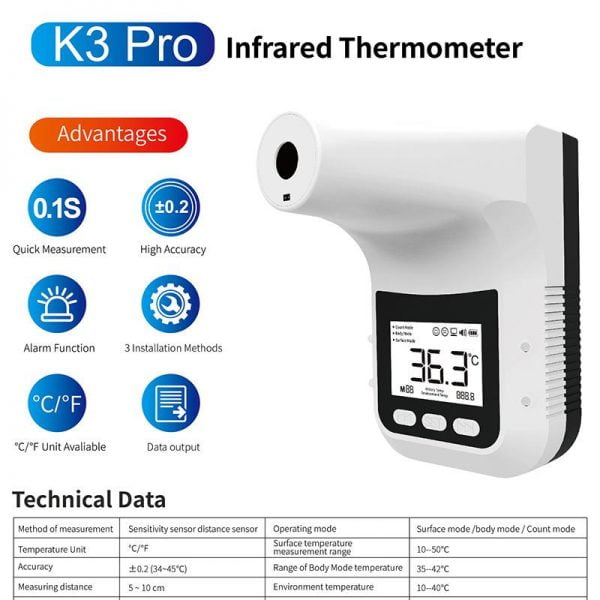 Termometro Infrarrojo K3 Pro Kit