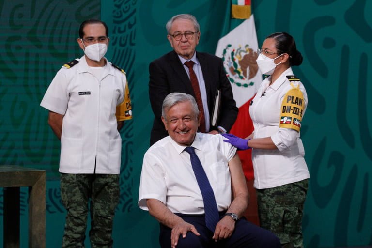Mexicos President Lopez Obrador Rceive Is Vaccinated Against Covid 19 768X768 1