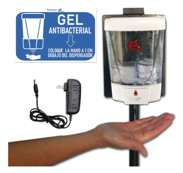 Pedestal Con Despachador Dispensador De Gel Automático V3