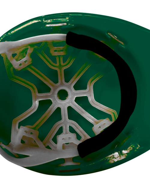 Casco verde suspensión plástica alta visibilidad 25 piezas » ProSalud