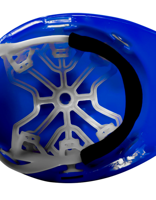 Capacete azul suspensão plástica de alta visibilidade 25 peças » ProSalud