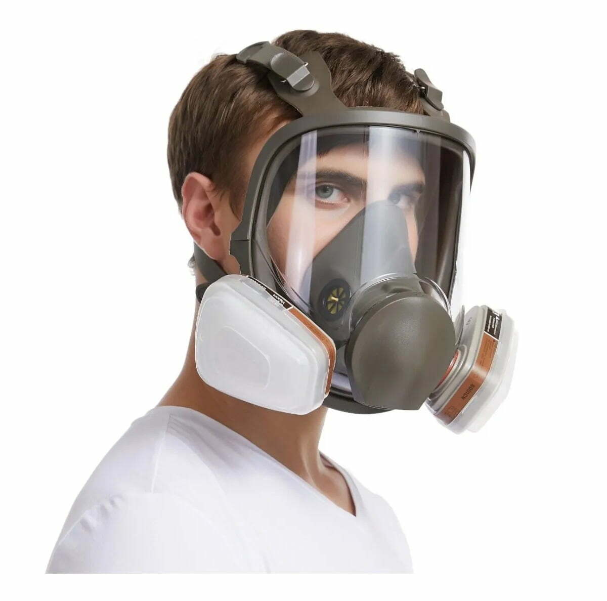 Máscara De Gas Respiración 6800 De Cara Completa Con Filtro