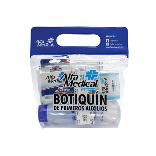ALFA MEDICAL | BOTIQUIN DE PRIMEROS AUXILIOS / CHICO 14 pz