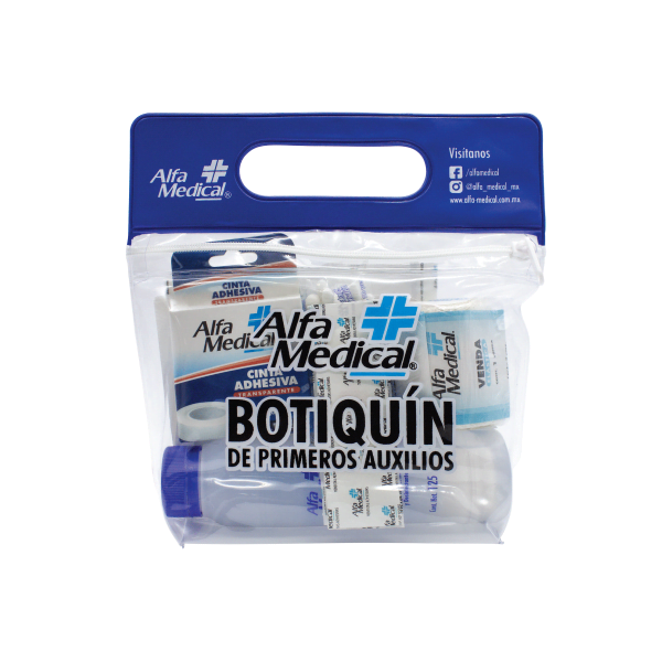 Alfa Medical | Botiquin De Primeros Auxilios / Chico 14 Pz