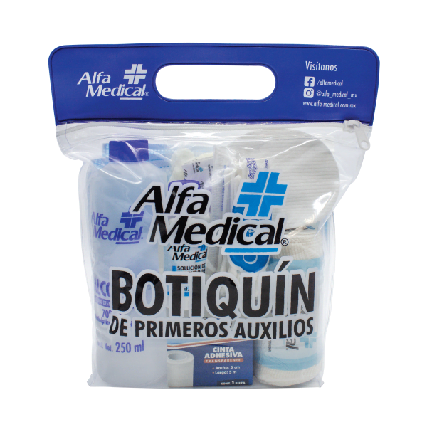Alfa Medical | Botiquin De Primeros Auxilios / Grande 38 Pz
