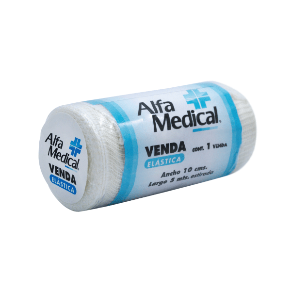 Alfa Medical | Venda Elastica 10 Cm X 5 Mt / 12 Pz