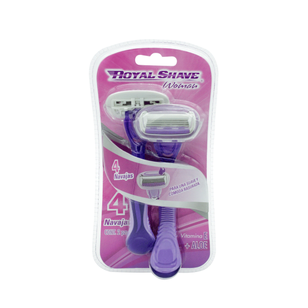 Royal Shave Rastrillos Desech. 4 Navajas / Blister / Woman / 2 Pz