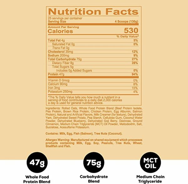 14.1 Redcon1 Mre Meal Replacement 7.15 Lbs Dutch Apple Pie