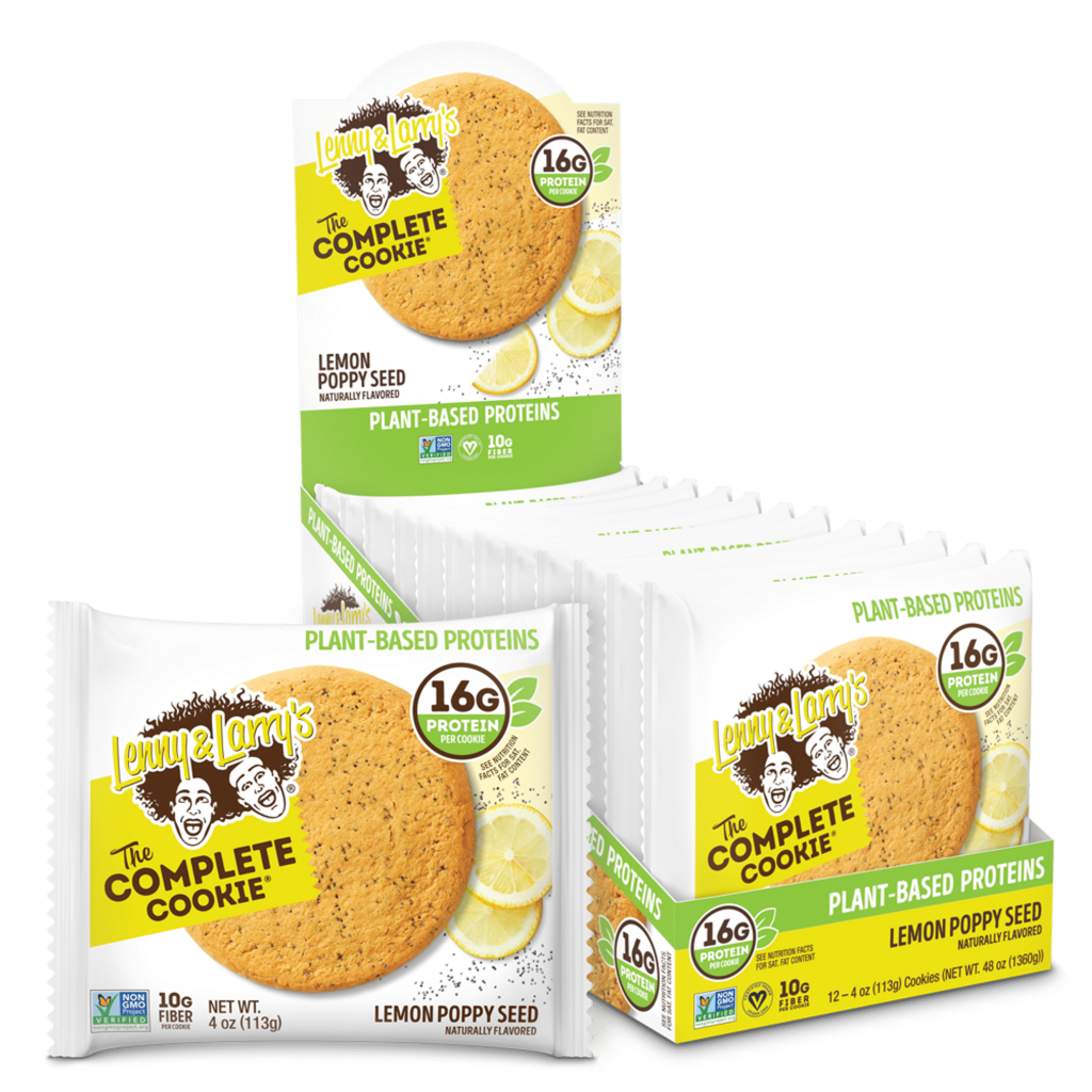 L L Complete Cookie Lemon Poppyseed 12 Bars