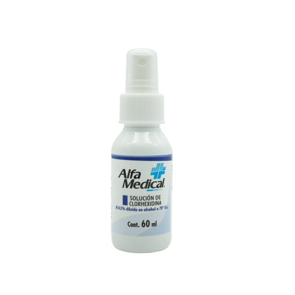 Alfa Medical | Solucion De Clorhexidina Al 0.5% / 60 Ml / 48 Pz