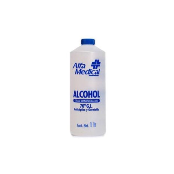 Alfa Medical | Alcohol Etilico Desnaturalizado 70º G.l. / 1 L