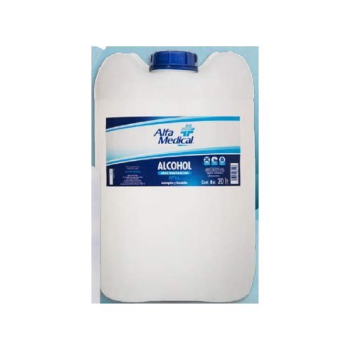 ALFA MEDICAL | ALCOHOL ETILICO DESNATURALIZADO 70º G.L. / 20 L