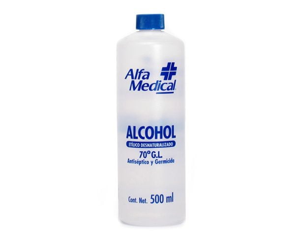 Alfa Medical | Alcohol Etilico Desnaturalizado 70º G.l. / 500 Ml