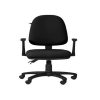 Silla giratoria de respaldo alto tapizada en polipiel con piston neumatico Cat. HEL-HMAD-12 Herlis