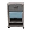 Buró hospitalario con estructura de metal y exterior cubierto de plástico ABS 90x56x47cm Cat. AMP-CS-600 Marca Ampesa