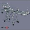 Camilla de tijera para traslado de aluminio con ruedas y respaldo para ambulancia Cat. MAR-MC-9901 Marega