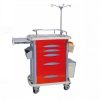 Carro rojo para emergencias de plástico ABS 75x47.5x92 cm Cat. SRY-ET-75013-OR SRY