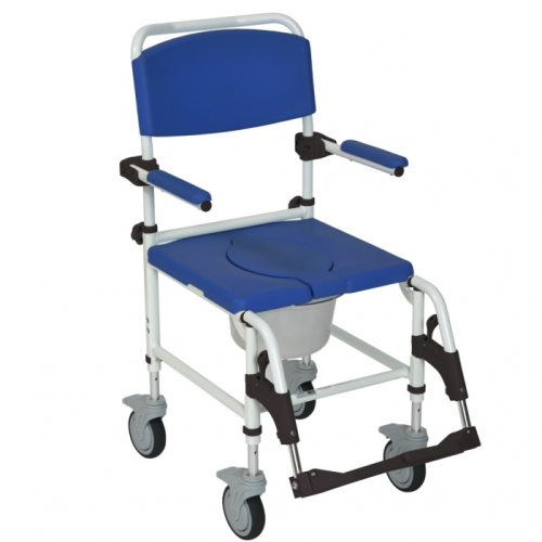 Silla cómodo de aluminio con ruedas