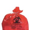 Bolsa de polietileno de baja densidad 78 X 109 cms libre de metales pesados, Roja, 34 Kg., Cal. 200, Impresa, C/100 Cat. A1C-LRO-110-200R A1 Contenedores