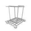 Canastilla con ruedas para contenedor de punzocortantes PC-30 Cat A1C-SUJE-30-C A1 Contenedores