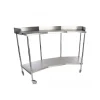 Mesa Riñón Inoxidable Con Entrepaño
